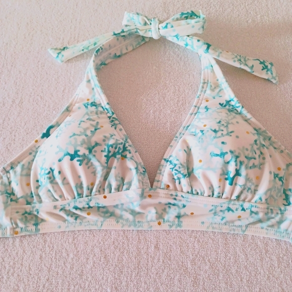 VENUS Lagoon Life Corals Print Bikini Top, size M - Picture 2 of 13
